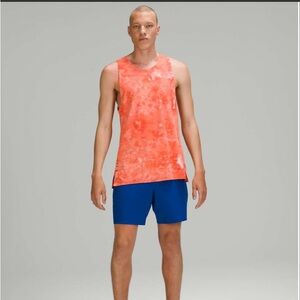 LULULEMON Orange Tie-Dye Tank Top